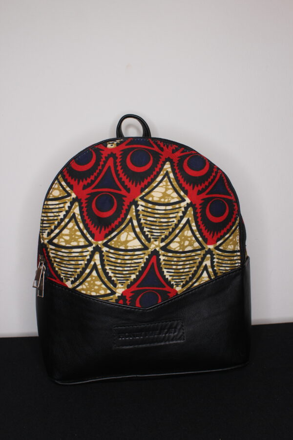 Small Ankara Bag (Red/Brown)